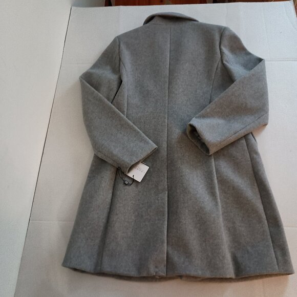Laundry by Shelli Segal Gray Wool Alternative Winter Coat Women’s Size L NWT - Picture 6 of 16